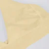 Brushed Jersey V-Neck Sports Bra in Lemon Marl