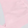 Brushed Jersey V-Neck Sports Bra in Pale Pink Marl