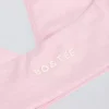 Brushed Jersey V-Neck Sports Bra in Pale Pink Marl