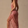 Caicos Cut-Out Halterneck Maxi Dress in Paisley Print