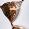Caleta Panelled Bikini Bra in Bronze Gold
