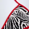Camogli Thong Bikini Bottoms in Zebra Print