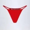 Camogli Thong Bikini Bottoms in Zebra Print