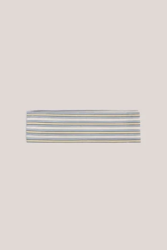 Candy Modal Ribbed Headband in Blue & Yellow Stripe