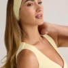 Candy Modal Ribbed Headband in Buttercream Yellow