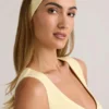 Candy Modal Ribbed Headband in Buttercream Yellow