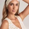 Candy Modal Ribbed Headband in Floral Print
