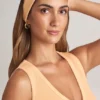 Candy Modal Ribbed Headband in Peach