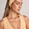 Candy Modal Ribbed Headband in Peach