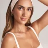 Candy Modal Ribbed Headband in Stripe Print