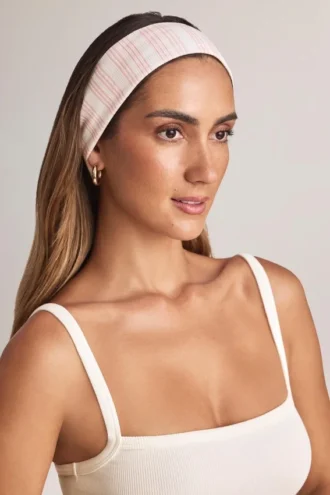 Candy Modal Ribbed Headband in Stripe Print