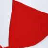 Canggu Charm-Detail Triangle Bikini Top in Fiery Red