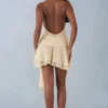 Carolina Halterneck Mini Dress in Butter Yellow