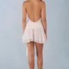 Carolina Halterneck Mini Dress in Ivory