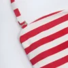 Cascais Multiway Bikini Top in Cherry Red Stripe