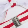 Cascais Multiway Bikini Top in Cherry Red Stripe