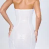 Cassidy Embellished Bandeau Mini Dress in White