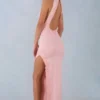 Cataleya Modal Halterneck Maxi Dress in Blush Pink