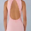 Cataleya Modal Halterneck Maxi Dress in Blush Pink