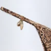 Cebu Charm-Detail Thong Bikini Bottoms in Snake Print