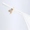 Cebu Charm-Detail Thong Bikini Bottoms in White