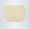 Cerreto Mid-Rise Hot Pants in Lemon Yellow Stripe