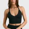 Chunky Knit Tank Top in Black