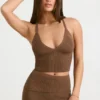 Chunky Knit Tank Top in Coco