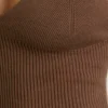Chunky Knit Tank Top in Coco