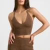 Chunky Knit Tank Top in Coco