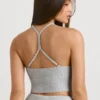 Chunky Knit Tank Top in Grey Marl