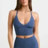 Chunky Knit Tank Top in Washed Navy