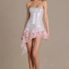Colette Embellished Tulle Corset Mini Dress in Baby Pink