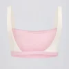 Contrast Sports Bra in Pale Pink Marl