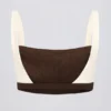 Contrast Sports Bra in Pecan Marl