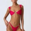 Coquina Embellished Bikini Top in Raspberry Pink