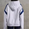 Cotton Fleece Oversized Hoodie in Heather Grey