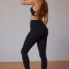 Cross-Back Sports Bra in Black