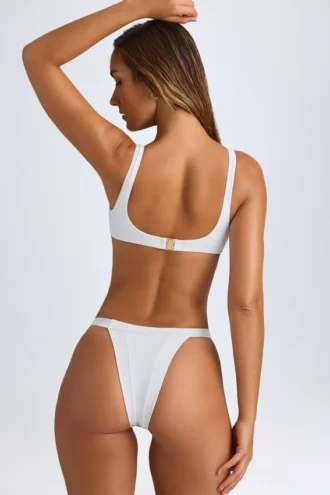 Cruz Cheeky Bikini Bottoms in White
