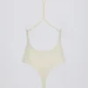 Cut-Out Bodysuit in Cream