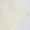 Cut-Out Longline T-Shirt in Cream
