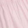 Dalila Wide-Leg Cotton-Poplin Trousers in Pink White Stripe