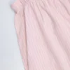 Dalila Wide-Leg Cotton-Poplin Trousers in Pink White Stripe