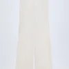 Dalila Wide-Leg Cotton-Poplin Trousers in White