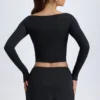Dalla Modal Button-Detail Low-Rise Mini Skirt in Black