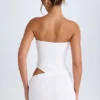 Damia Cut-Out Bandeau Mini Dress in White