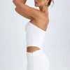 Damia Cut-Out Bandeau Mini Dress in White