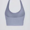 Define Luxe Halterneck Sports Bra in Blue Grey