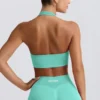 Define Luxe Halterneck Sports Bra in Mint