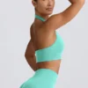 Define Luxe Halterneck Sports Bra in Mint
